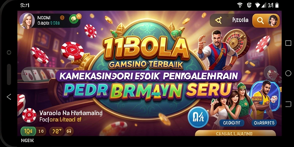 Screenshot gameplay 11BOLA menampilkan suasana seru permainan Kasino.