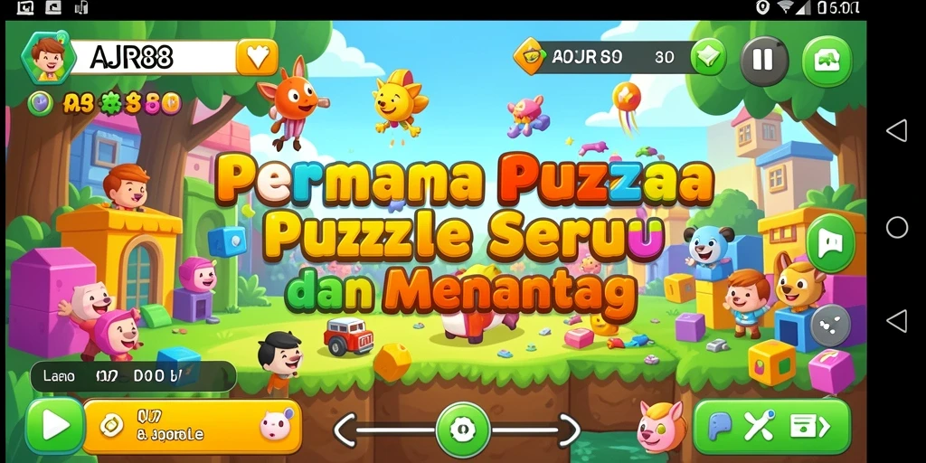 Tampilan gameplay AJR88 saat menyelesaikan puzzle yang menantang.