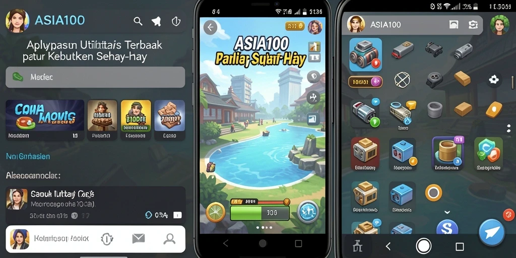 Tampilan antarmuka ASIA100 yang sederhana dan fungsional.