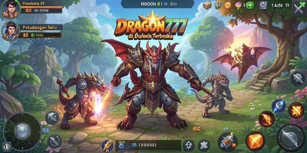 Gameplay seru DRAGON777 di dunia terbuka yang luas.