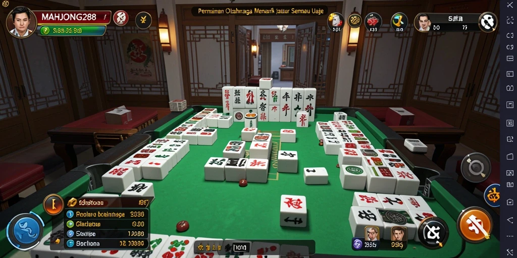 Tampilan gameplay MAHJONG288 yang mendebarkan dan penuh aksi.