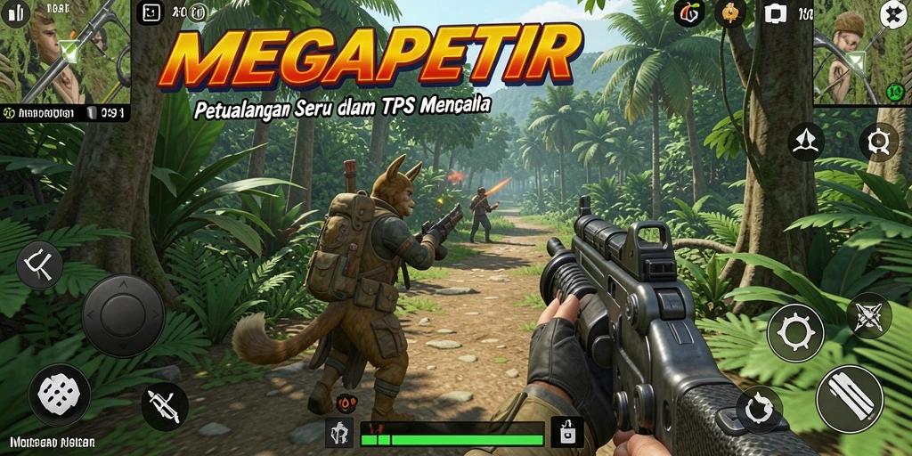 Gameplay seru dan menegangkan dalam MEGAPETIR.