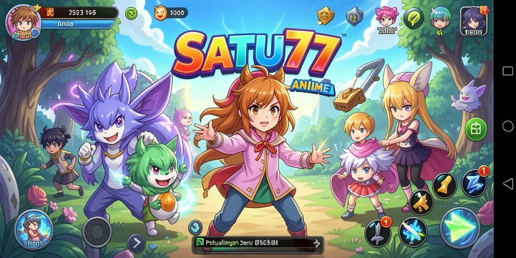Tampilan gameplay yang seru dan interaktif dari SATU77.